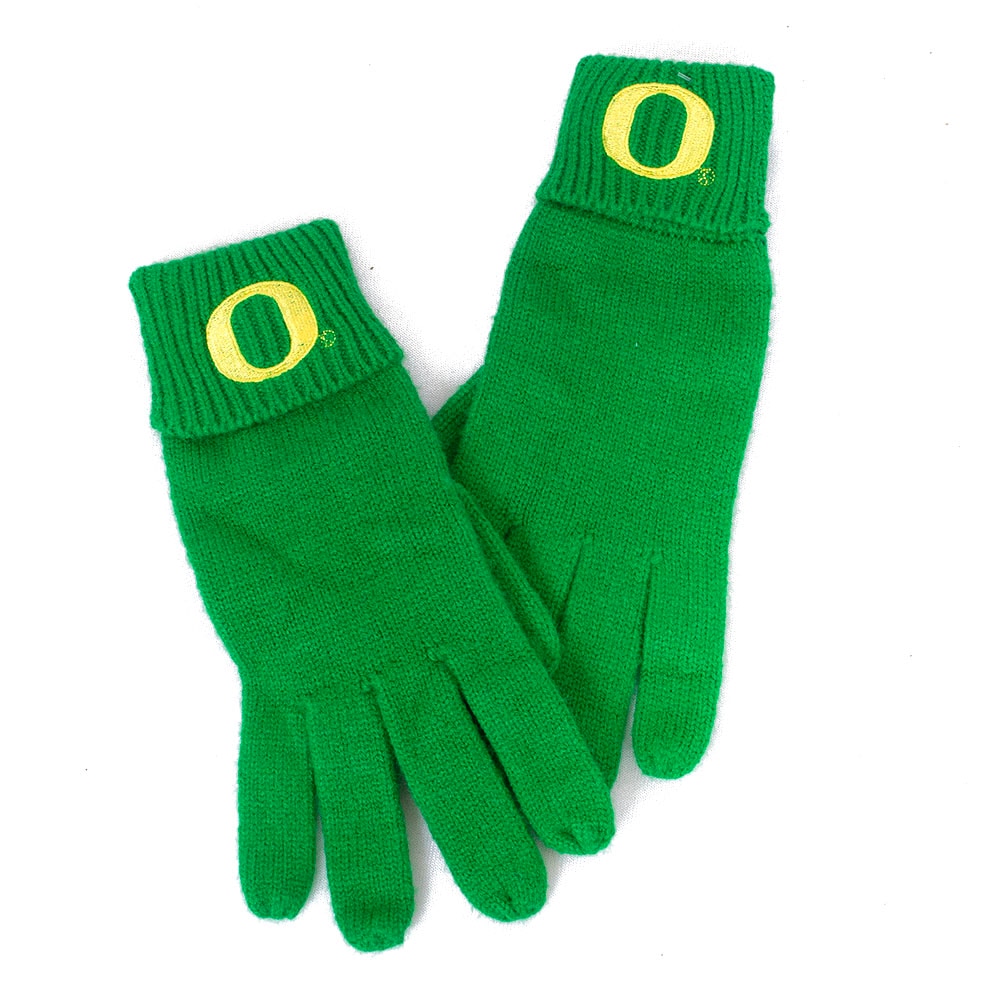 Classic Oregon O, Zoozatz, Green, Gloves, Accessories, Unisex, Fashion Knit, 797197